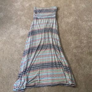 Maxi tube top dress
